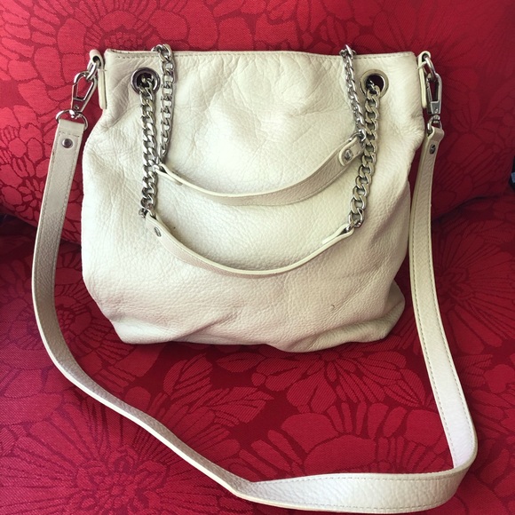 Michael Kors Handbags - Michael Kors- White Leather Crossbody